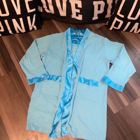 Elegant Blue Women's Robe - Picture 3 of 12